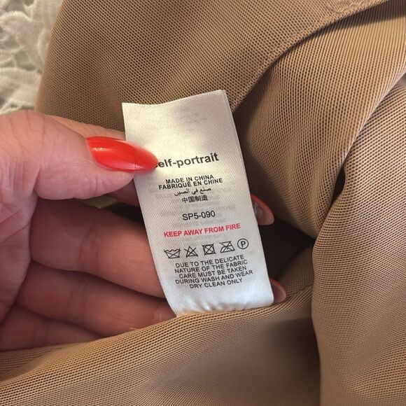 Self-Portrait Elegant White Lace Midi Dress, US2 - Picture 15 of 16